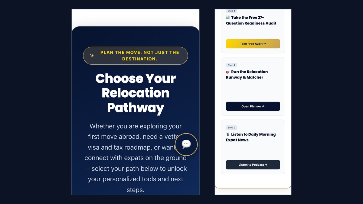 ExpatBlueprint AI Automation Engine Dashboard Preview